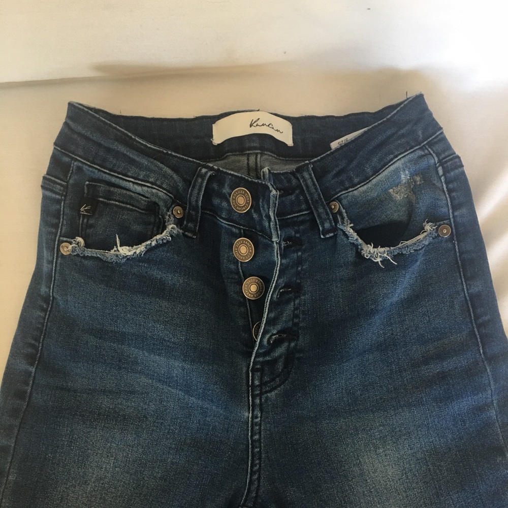 KanCan Jeans Exposed Button Fly High-Rise. Sz. 3
